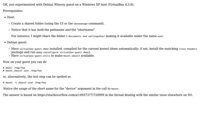 mounting viirtualbox shared folder on debian (2 Solutions!!) смотреть онлайн