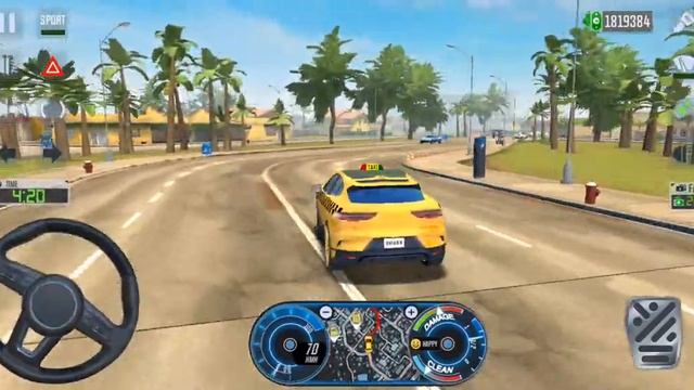 Jaguar I-Pace Electric SUV | Taxi Sim 2022 Evolution Miami City Android Gameplay Driving Car смотреть онлайн