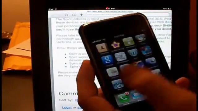 Spirit Jailbreak 4.0.2/ 4.0 iPad iPhone iPod Touch! ios4 смотреть онлайн