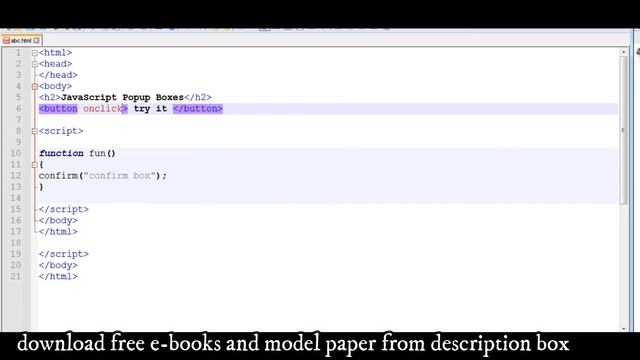 java script confirm box , popup boxes смотреть онлайн