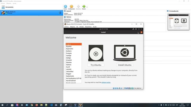 Instalación Ubuntu 20 04 LTS sobre una máquina virtual смотреть онлайн