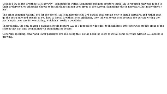 Unix & Linux: Why do some packages use 'make install' while other use 'sudo make install'? смотреть онлайн
