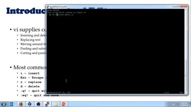 8 Linux File Editor vi смотреть онлайн