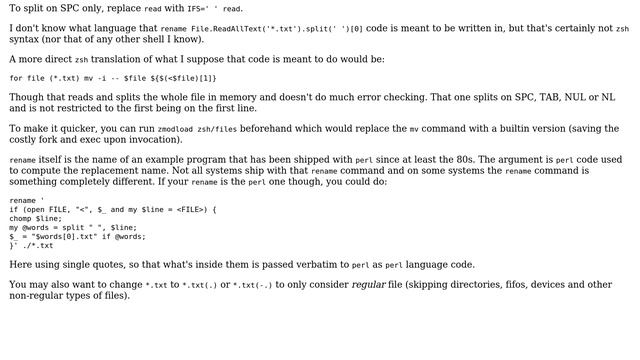 Unix & Linux: How can I batch rename text files to be the first word in each text file? смотреть онлайн