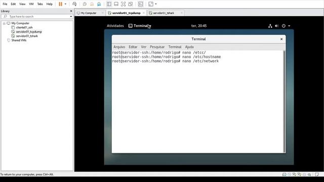 configurando rede tcpdump смотреть онлайн