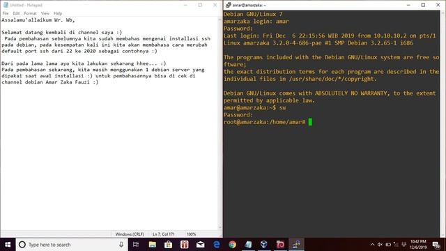Merubah Port Default SSH Debian смотреть онлайн
