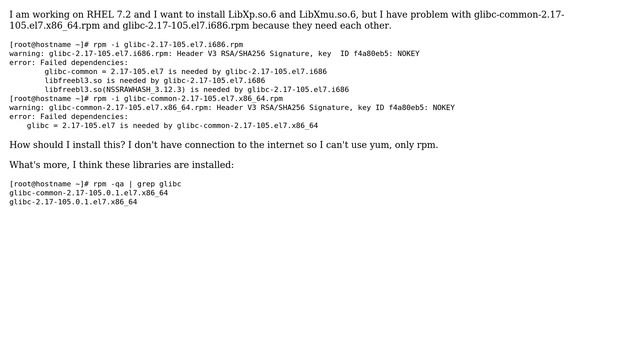 Unix & Linux: Can't install glibc and glibc-common cause they need each other смотреть онлайн