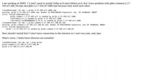 Unix & Linux: Can't install glibc and glibc-common cause they need each other
