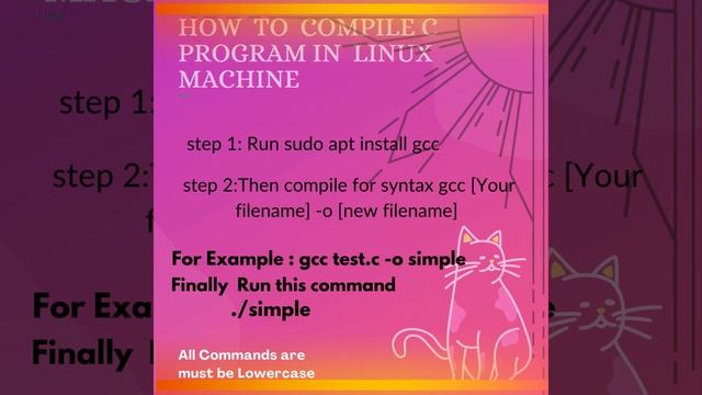 How to compile c program linux machine смотреть онлайн