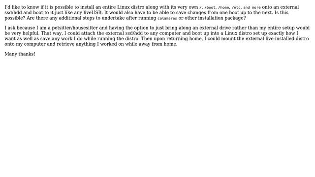 Unix & Linux: Install distro to external ssd/hdd? смотреть онлайн