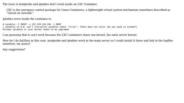 DevOps & SysAdmins: fail2ban on server with LXC Containers (2 Solutions!!) смотреть онлайн