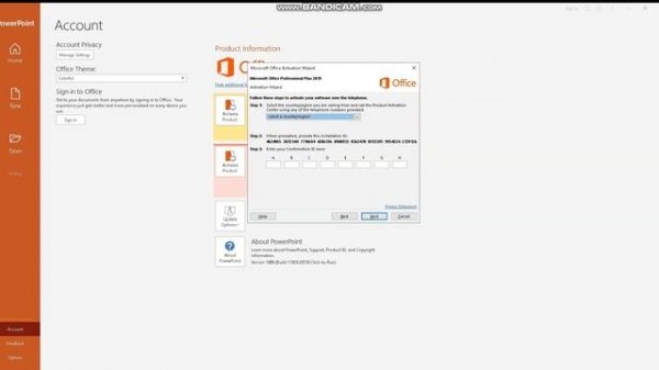 How to activate Microsoft Office 2019 Professional Plus By Phone
