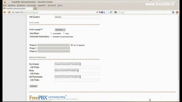 Tutorial 8: Asterisk - Asterisk & FreePbx basic settings