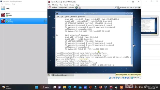 KONFIGURASI FIREWALL PADA DEBIAN смотреть онлайн