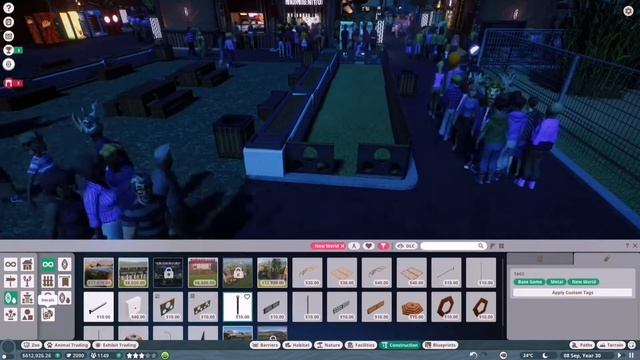 PLANET ZOO - BUILDING AN OUTDOOR SEATING AREA