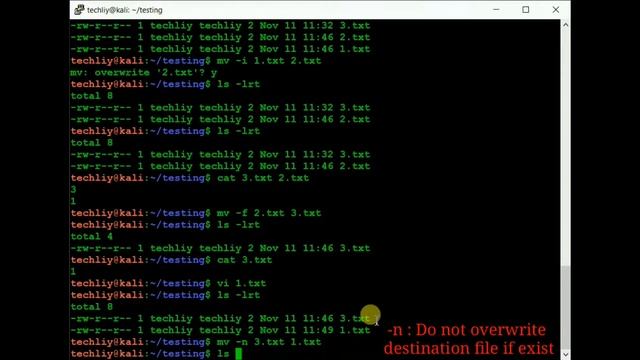 mv command in Unix/Linux смотреть онлайн
