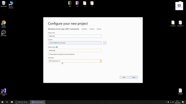 Create New Project on Visual Studio 2019 - VB.NET (Part 1) смотреть онлайн
