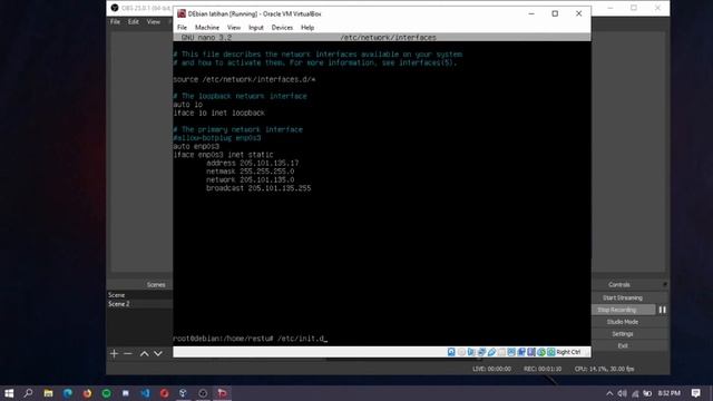 Konfigurasi IP Address debian - use earphone for better sound. смотреть онлайн