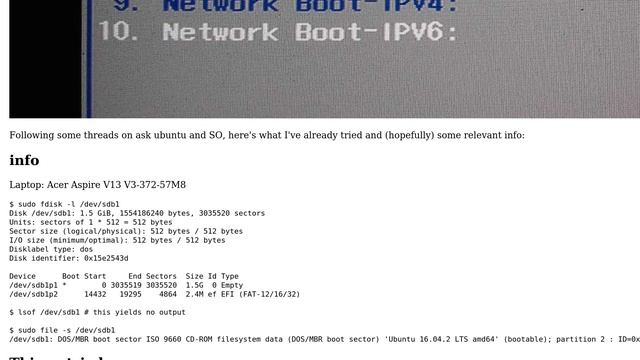 Ubuntu: Ubuntu flash disk not booting on Acer Aspire смотреть онлайн
