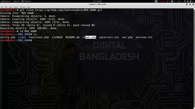 How to install Vulnerability assessment kali linux tool RED_HAWK || Ethical hacking Bangla || смотреть онлайн