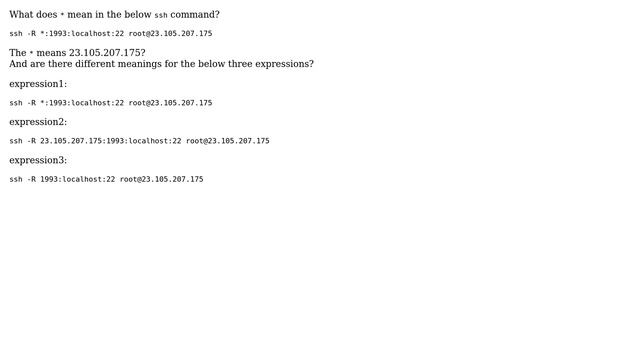 Unix & Linux: What does \* mean in ssh reverse forward? смотреть онлайн