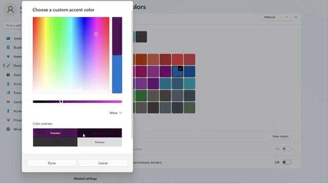 ✔️ Windows 11 - Customize Colors - Helpful Color Themes - High Contrast Options смотреть онлайн