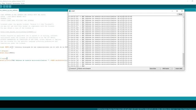 ESP32 WIFI MAC ADDRESS ? смотреть онлайн