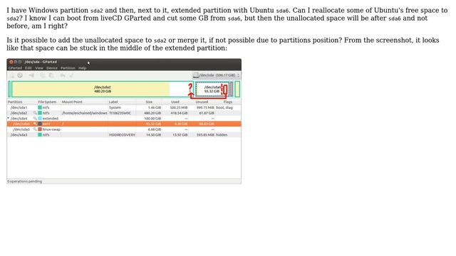 Is it possible to move free space from Ubuntu partition to Windows, when Windows is located... смотреть онлайн