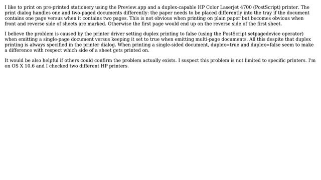 Mac OS X duplex printing problem: one- vs. multi-paged documents (2 Solutions!!) смотреть онлайн