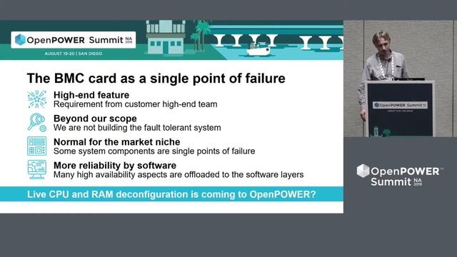 OpenPOWER Summit NA 2019: OpenPOWER in Enterprise: Implementing OpenBMC/OPAL Features смотреть онлайн
