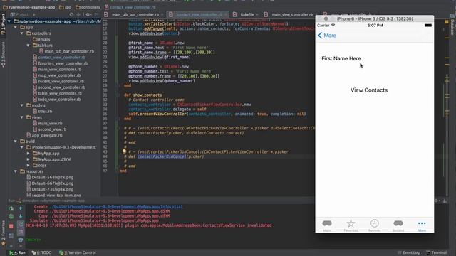 24 - iOS Development With Ruby using RubyMotion - Pull Contact Information Into Your App смотреть онлайн