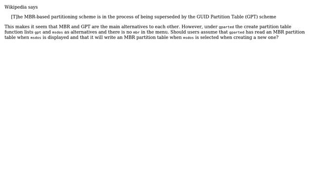 Ubuntu: When gparted says the partition table is msdos does that mean MBR смотреть онлайн