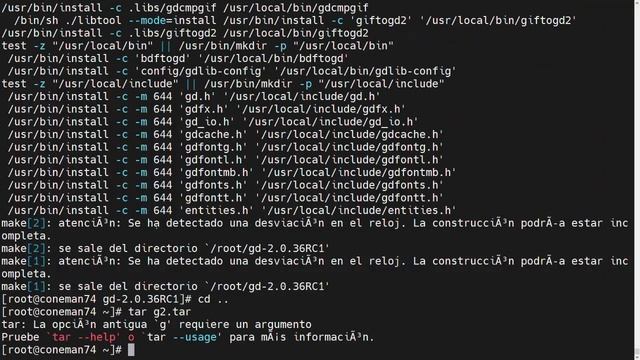 Instalación de la librería g2 en Centos смотреть онлайн