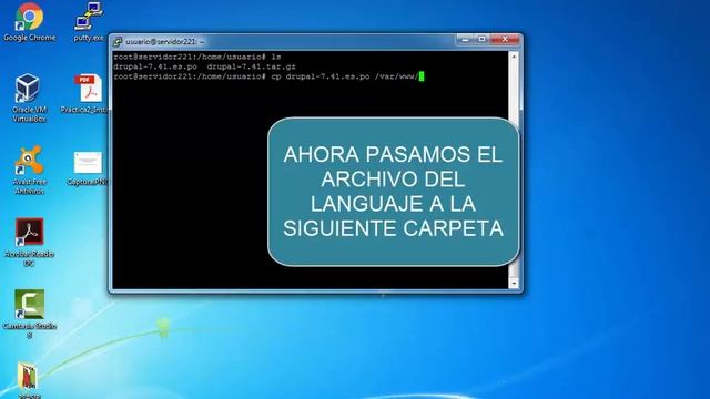 Instalacion de Drupal en servidor debian local, VirtualBox смотреть онлайн