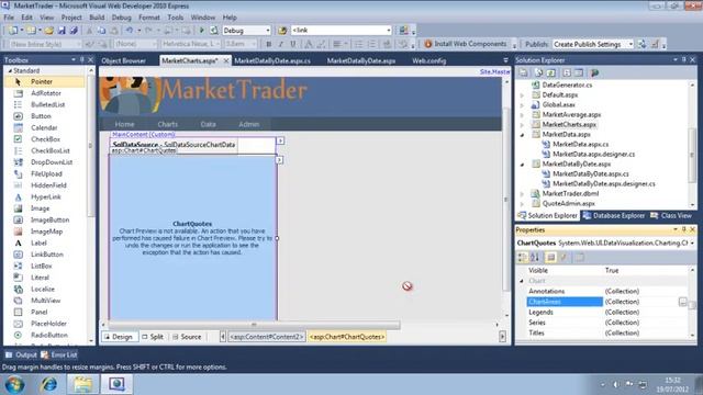 Learn ASP.NET 4.0, C# and Visual Studio 2010 Expert Skills Lesson 6-5: Customize the Chart control смотреть онлайн