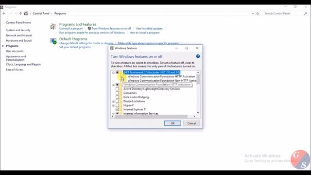 How to activate .NET Framework 3.5 in windows 10 (without any software) смотреть онлайн