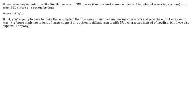 Unix & Linux: Keep only first match from locate output (2 Solutions!!) смотреть онлайн