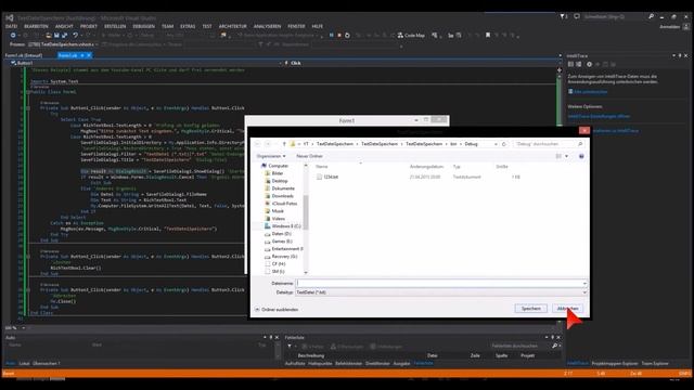 Visual Studio 2013 Express Tutorial #009 deutsch - Text in Text-Datei speichern смотреть онлайн