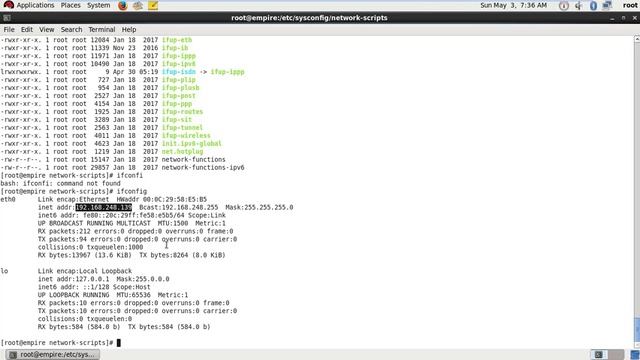 Network configuration in Linux, IP address configuration in Linux, смотреть онлайн