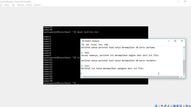 Perintah Dasar VIM Linux: Head, Tail, Less, More, Cat смотреть онлайн