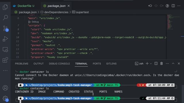 25. KodeCamp 3.0 Intermediate NodeJs - Containerization with Docker смотреть онлайн