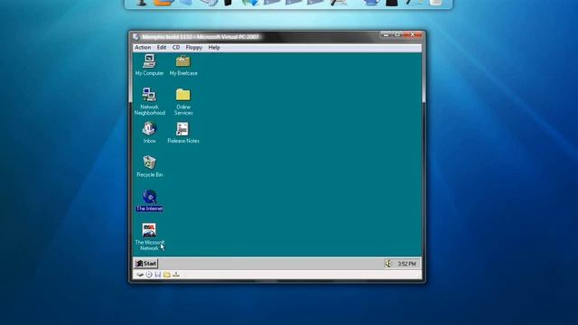 Memphis build 1132 in Microsoft Virtual PC 2007 смотреть онлайн