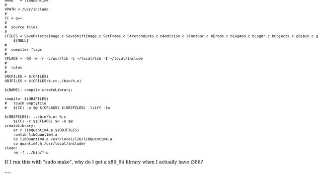 Ubuntu: Incompatible libraries when trying to compile a program I wrote смотреть онлайн