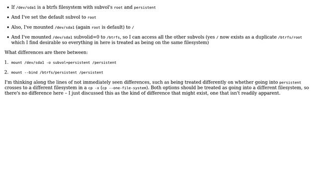 Unix & Linux: Directly mount btrfs subvolume or bind mount if already visible (2 Solutions!!) смотреть онлайн