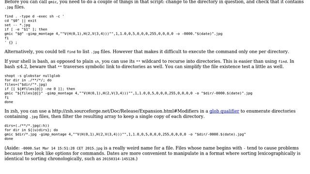 Unix & Linux: Run A Command With Wildcards In Each Subdirectory (2 Solutions!!)