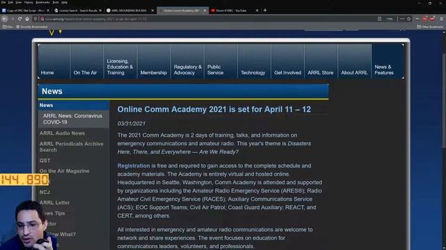 W0TX DRC Learning Net 3/31/21 смотреть онлайн
