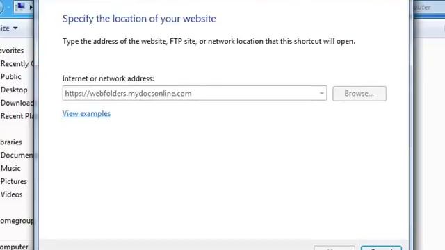 Setting up a Webfolders connection on Windows 7 смотреть онлайн