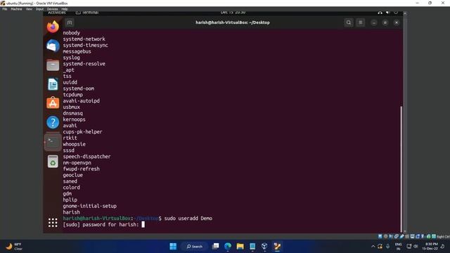 How to create a User account in the Ubuntu Terminal Command | HarishNShetty смотреть онлайн