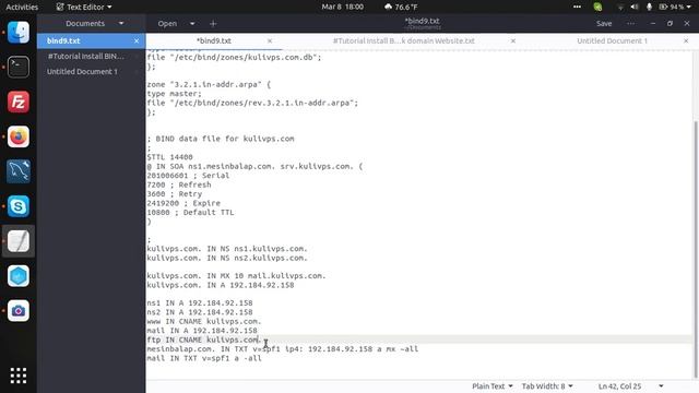 Cara Instal dan Konfigurasi BIND9 DNS Server di Ubuntu 20.04 LTS (Focal Fossa) смотреть онлайн