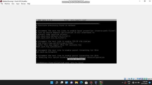 konfigurasi router pada debian. смотреть онлайн